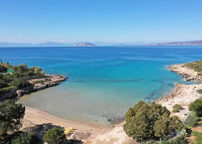 Iris - Luxury Traditional Beachfront With Swimming Pool Villa Koilás